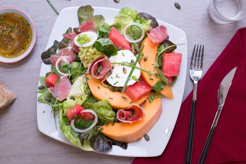 Salade Melon Mozza