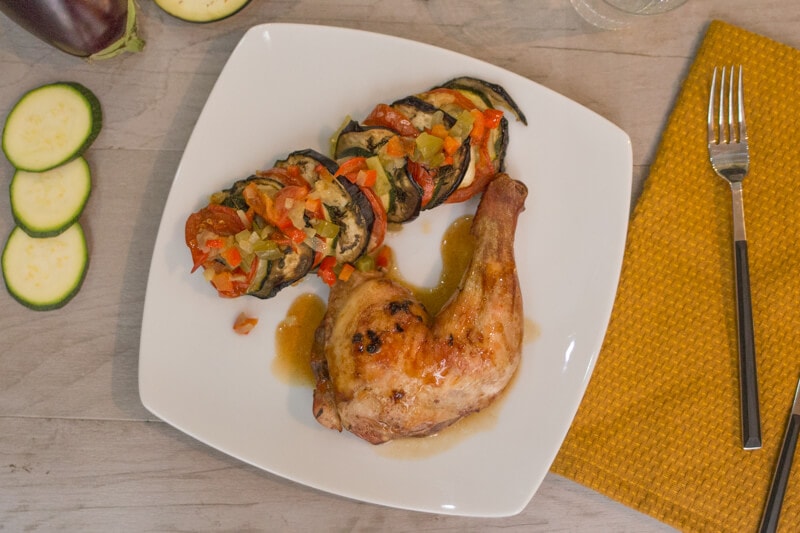 Cuisses de poulet rôties