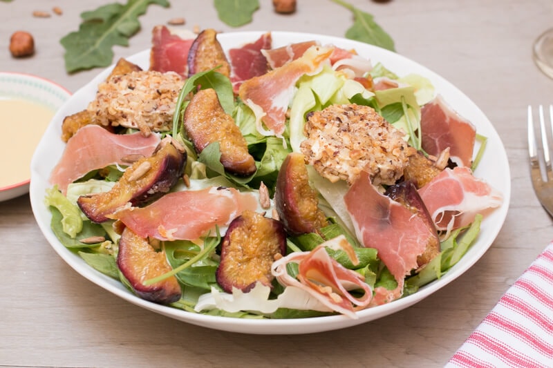 Salade figue jambon