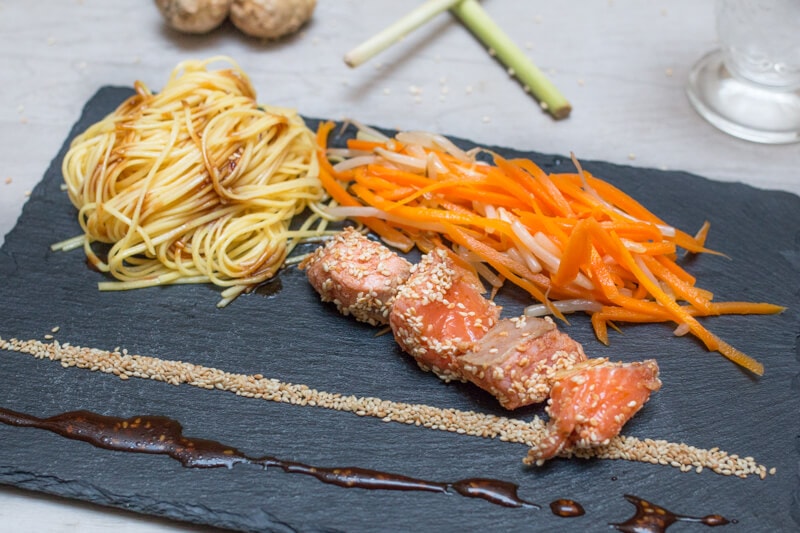 Tataki de saumon