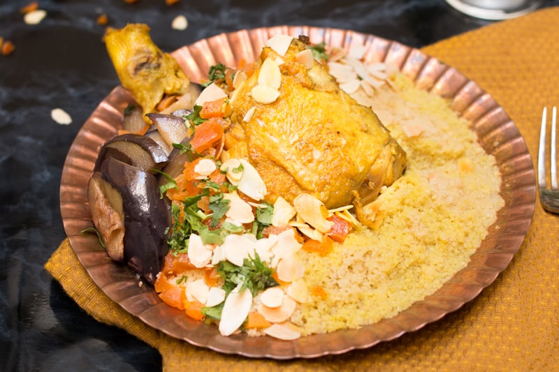 Tajine abricots amandes