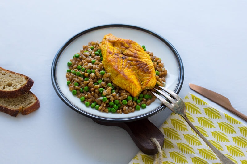 Saumon en croute de curry