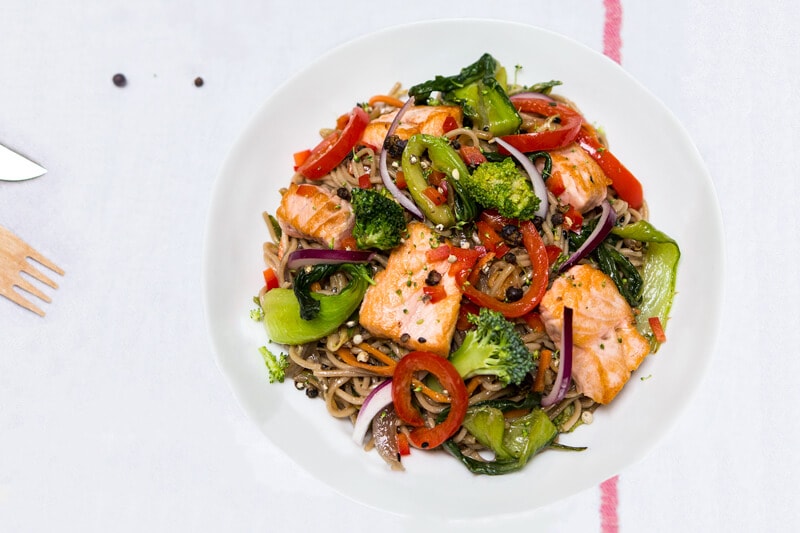 Wok nouilles soba