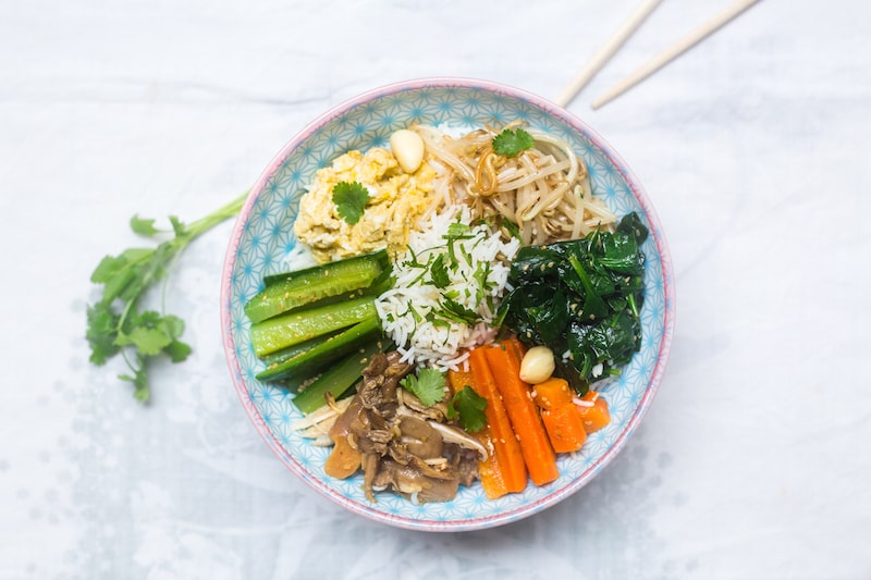 Bibimbap aux champignons