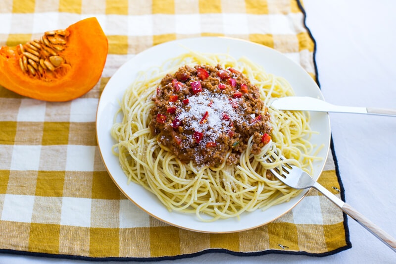 Pumpkin bolognaise