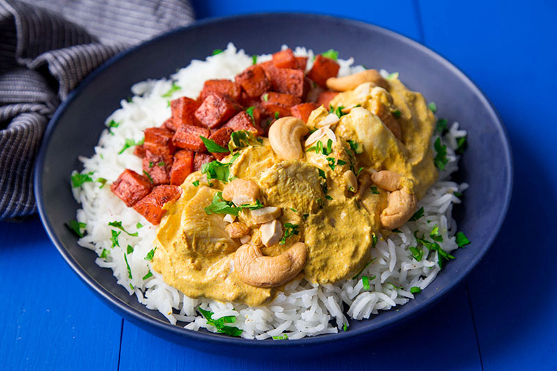 Butter chicken carottes tandoori