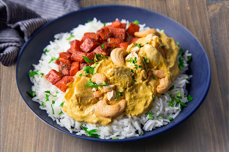 Butter chicken carottes tandoori