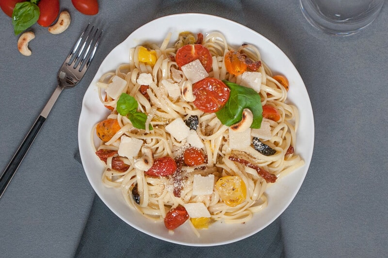 Linguine aux deux tomates