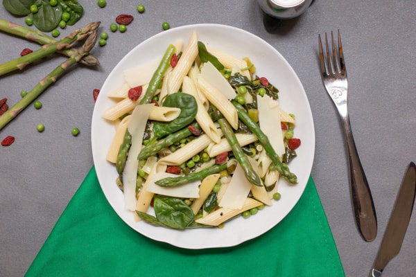 Pâtes aux légumes du printemps