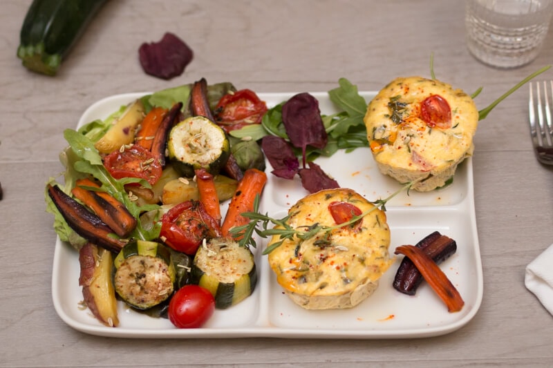 Frittatta courgettes