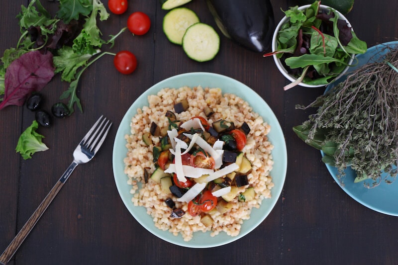 Risotto fregola legumes