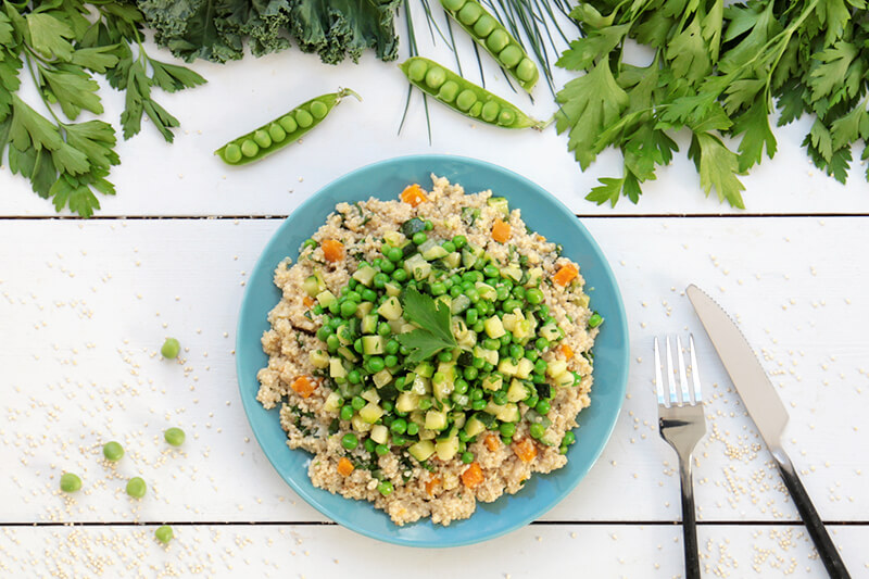 Risotto quinoa green