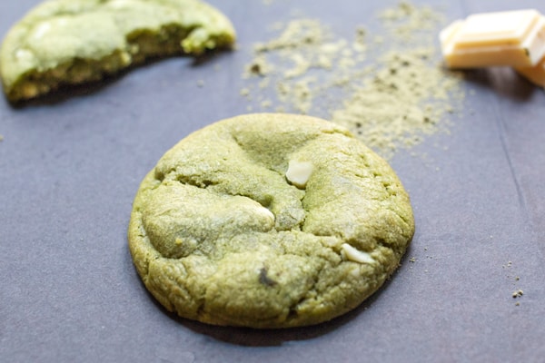 Cookie bio matcha blanc