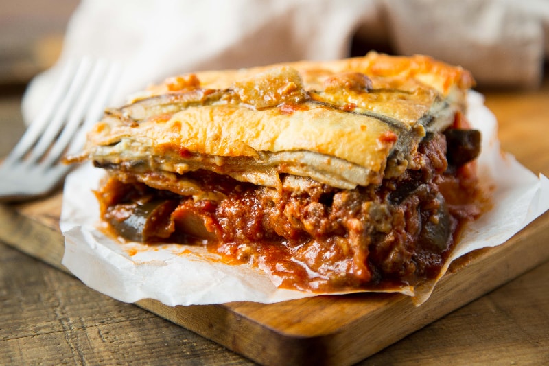 Moussaka aubergine patate douce