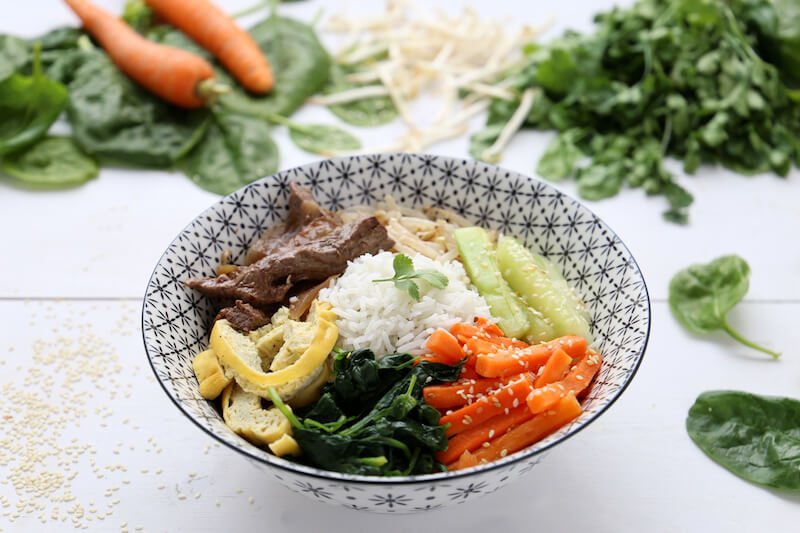 Bibimbap au boeuf