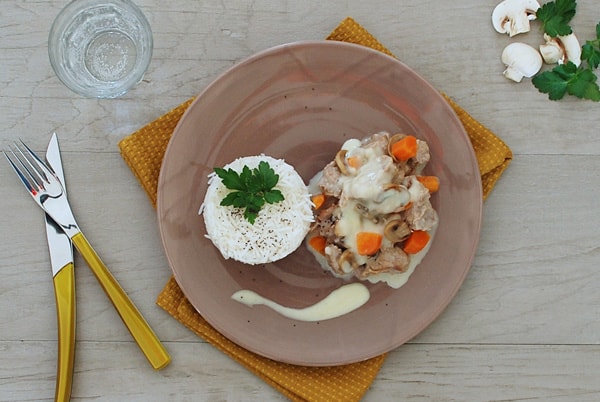 Blanquette de veau riz