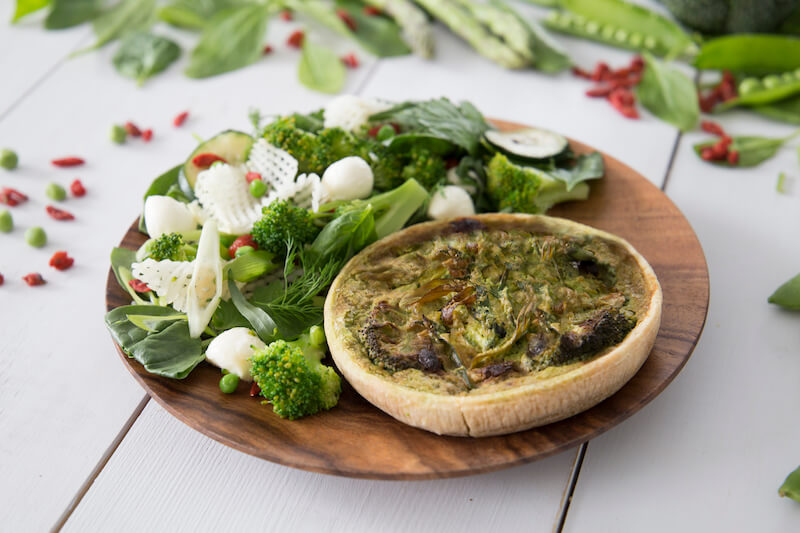 Green quiche